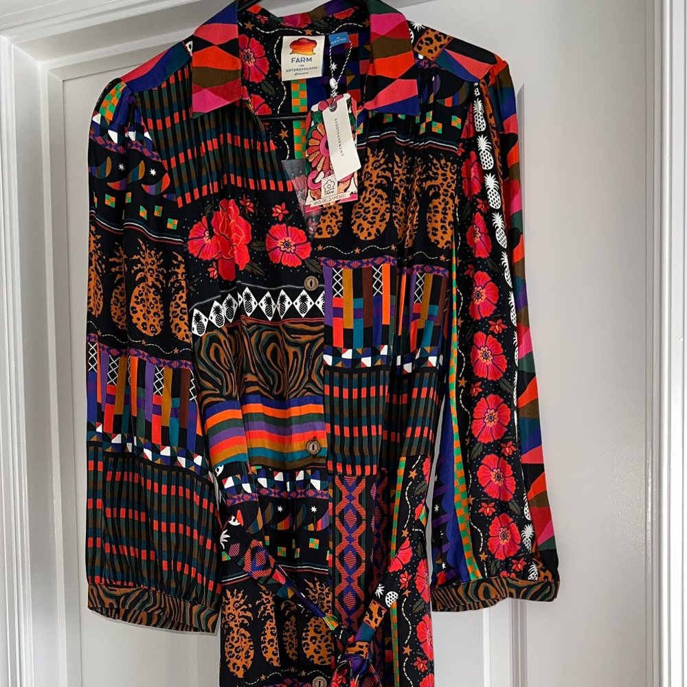 FARM Rio midi shirt dress - Picture 2 of 3